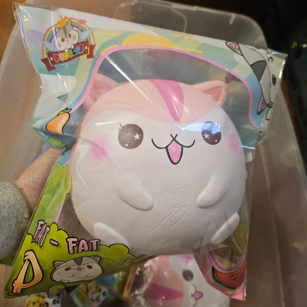 Poli Squishies Fat Fat JUMBO Huge Hamster Squishy Pink Scented Slow Rising New 1
